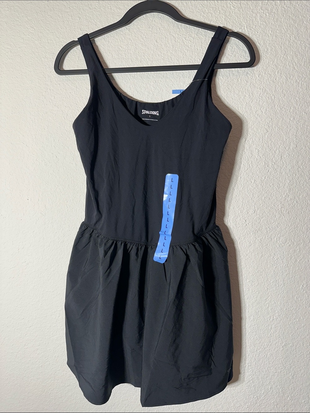 Spalding Black Tank Mini Dress